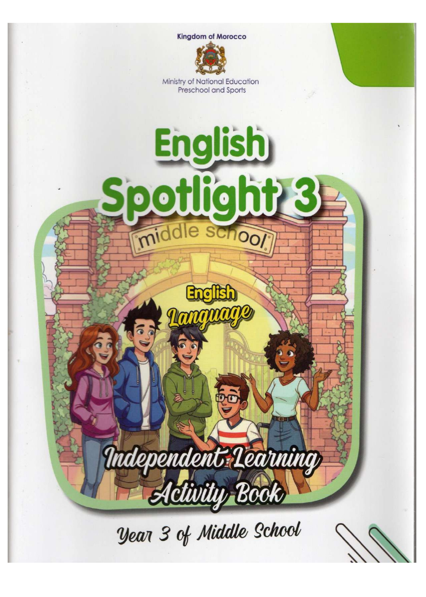 Spotlight 3 Activity book for year 3 of middle school