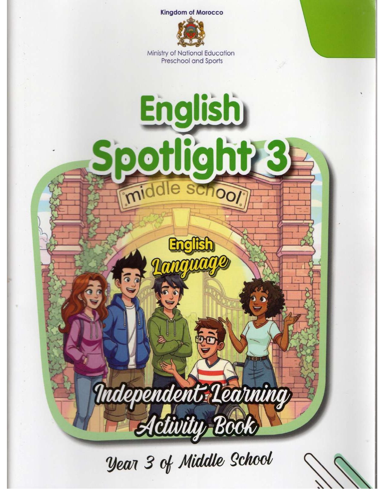 Spotlight 3 Activity book for year 3 of middle school