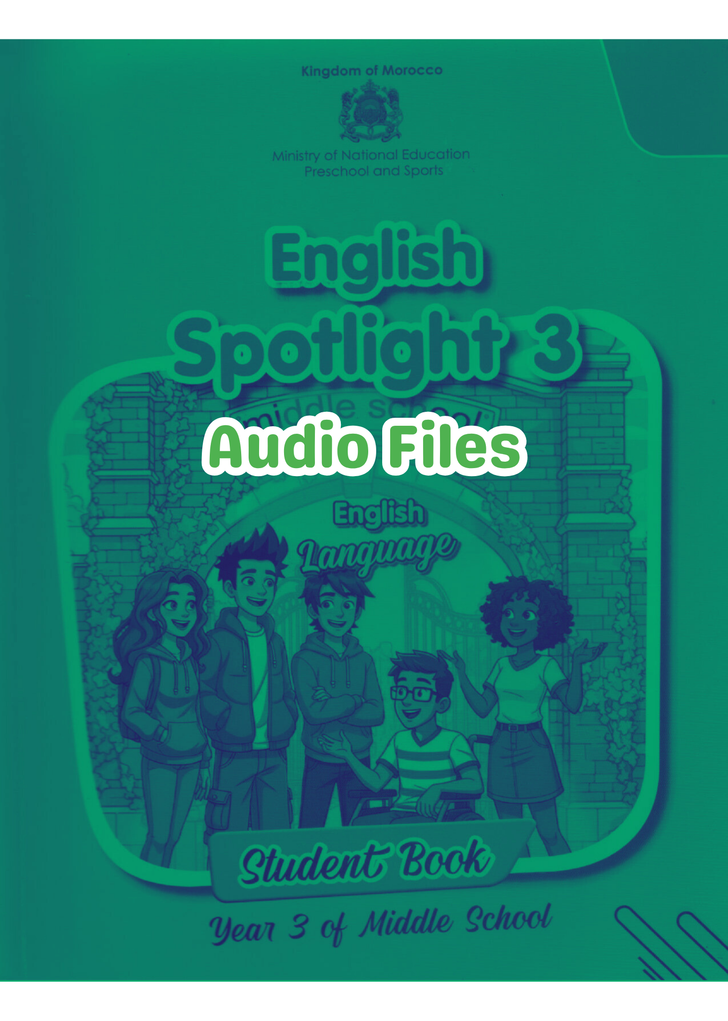 moroccan english textbooks English spotlight 3 audio files free download year 3 of middle school