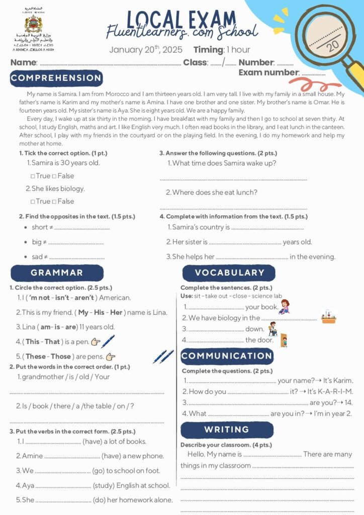 thumbnail of Spotlight 1 S01 Local Exam